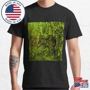 Bark Green Minimal Nature Graphic Unisex T-Shirt